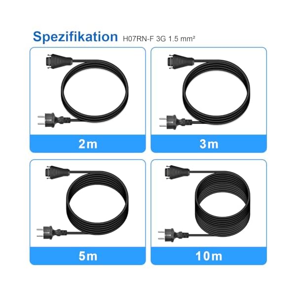 BC-05 AC Kabel 2M/3M/5M/10M, BC-05 Buchse zu Schuko Stecker Anschlusskabel,BC-05 Anschlussleitung zum AC-Anschluss für Serie HMS-Mikro-Wechselrichter – Bild 7