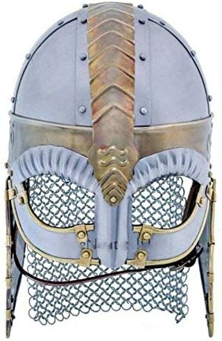 Medieval Giermundbu Chain Mail Battle warrior Helmet Replica