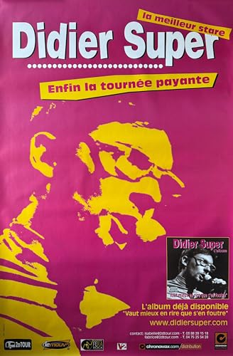 Affiche Didier Super poster geant 80X120 cm decoration murale retro