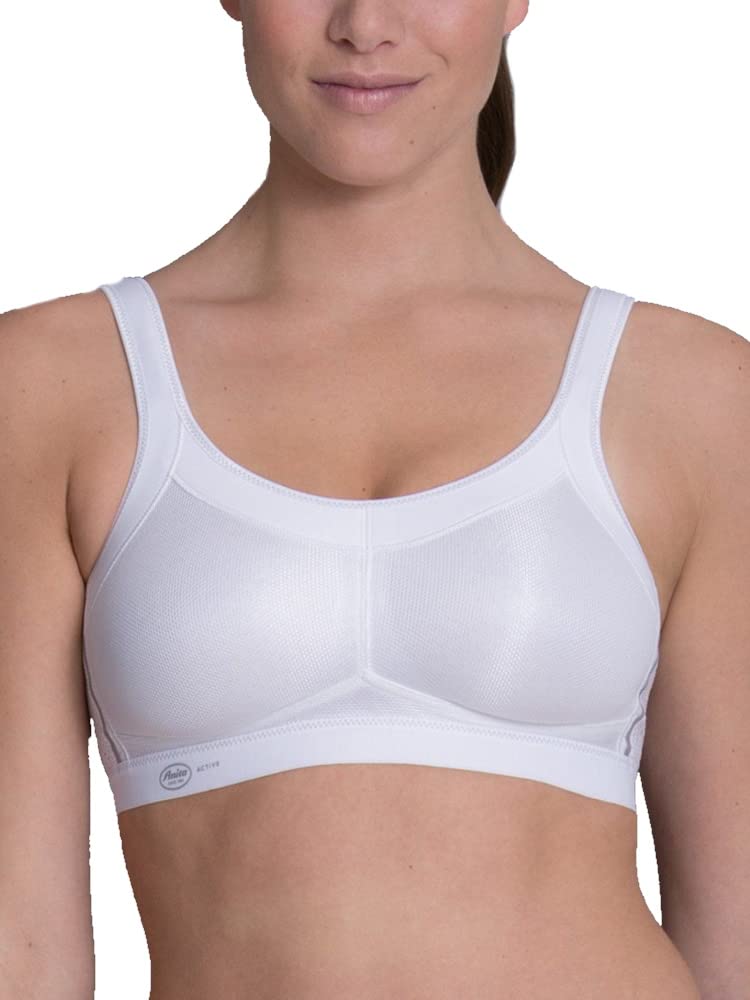 Anita Women's 5529 Non-Wired Sports Bra, White, 34B