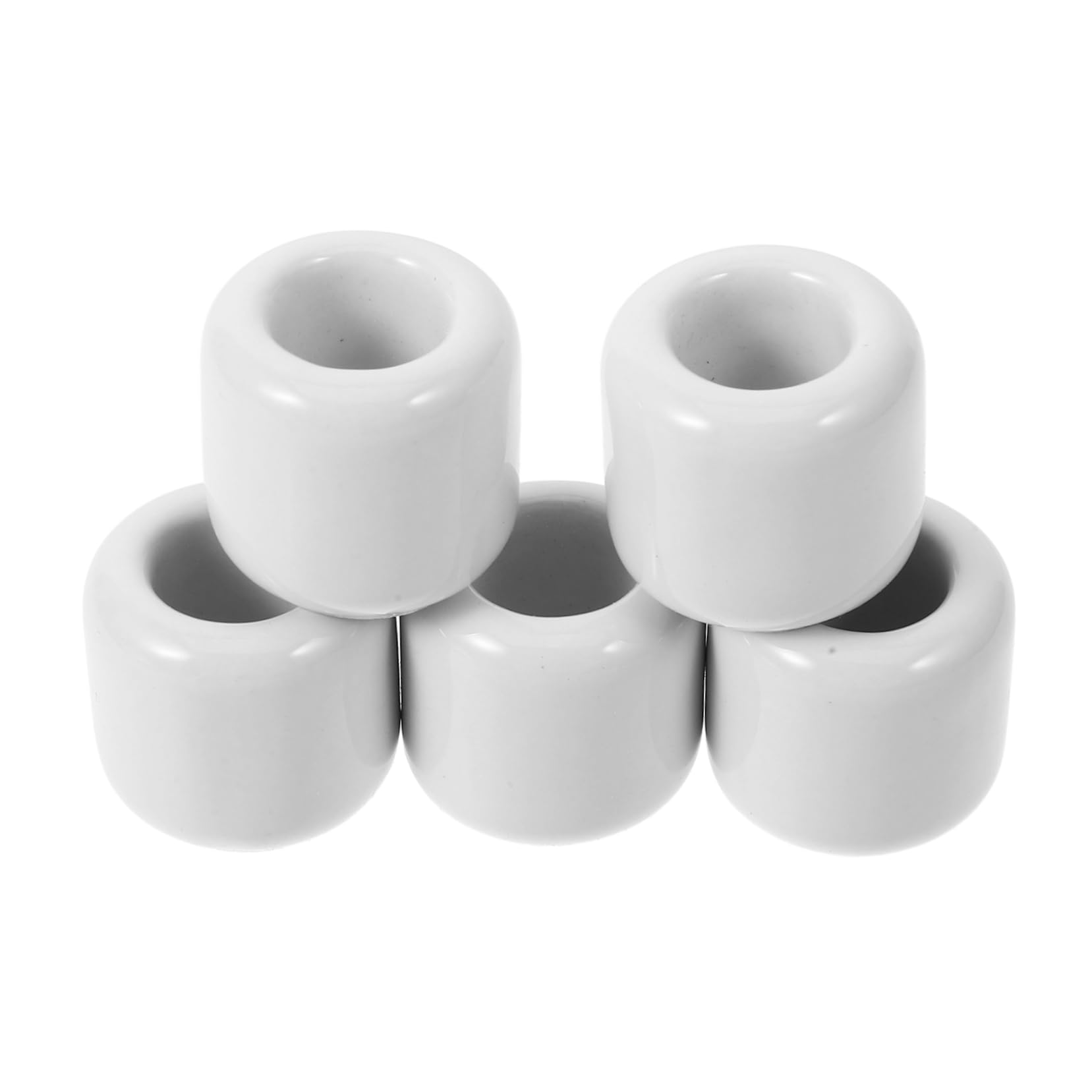 PRETYZOOM Portacandele Decorativo Da Tavolo 3 Set Mini Portacandele in Ceramica Per Campanelli E Candele Per Matrimonio 5 Pezzi * 3