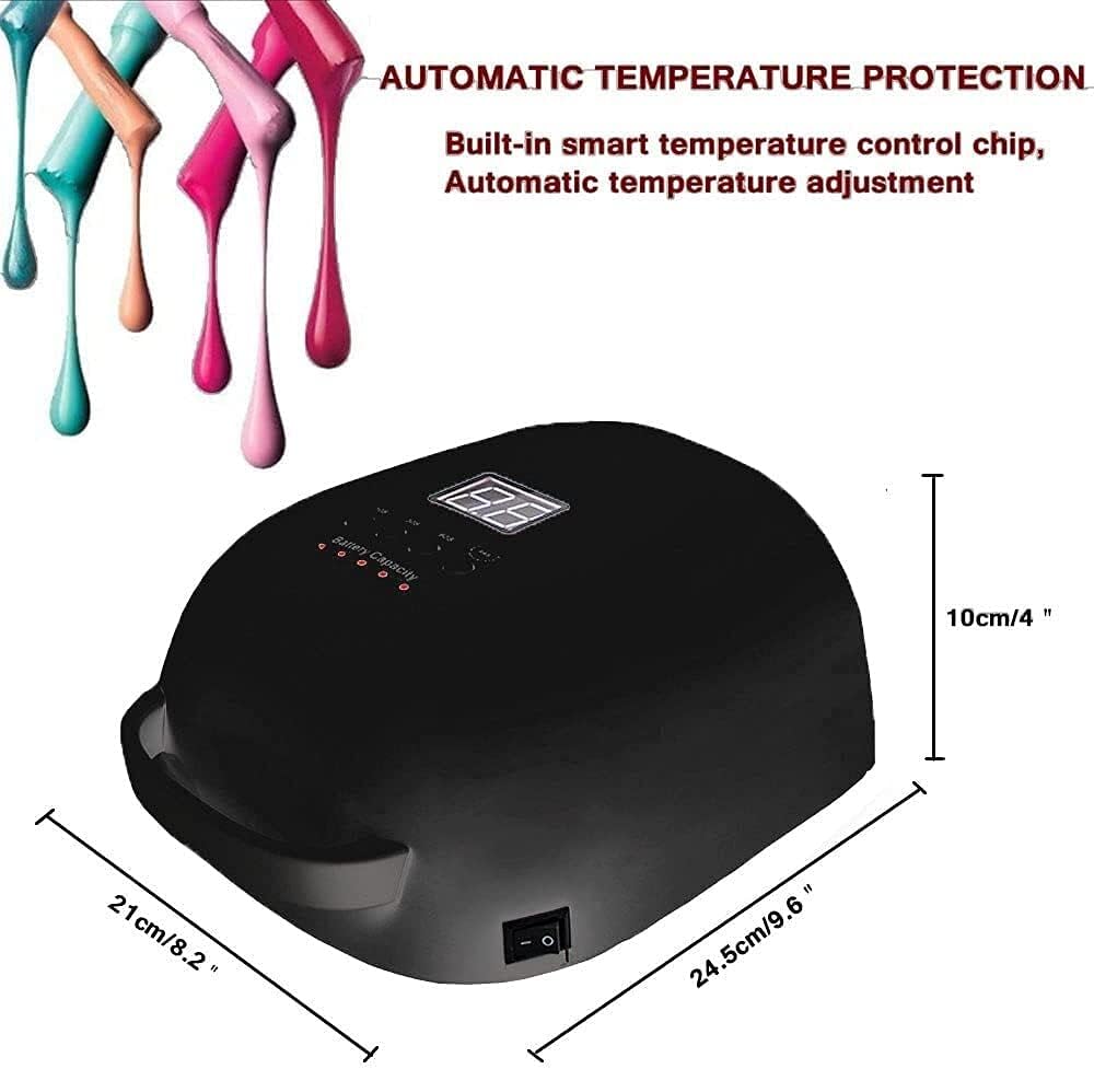 HXR Oplaadbare UV/LED Nail Lamp Professionele Gel Nail Lamp Met 18000 mAH Hoge Capaciteit Batterij 86 W Draadloze UV Nail Droger Nail Drogers HXR Oplaadbare UV/LED Nail Lamp Professionele Gel Nail Lamp Met 18000 mAH Hoge Capaciteit Batterij 86 W Draadloze UV Nail Droger Nail Drogers