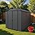 Patiowell 6 x 10 FT Outdoor Plastic Storage Shed with Floor - Lockable Resin Tool Shed, 2 Windows, Easy Assembly for Garden/Backyard (Dark Grey)