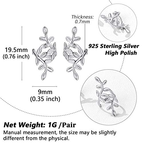 Women Cuff Earrings Plain Silver Elegant Leaf Non Piercing Ear Accessories Girlfriend Birthday Party Present #TOP2
