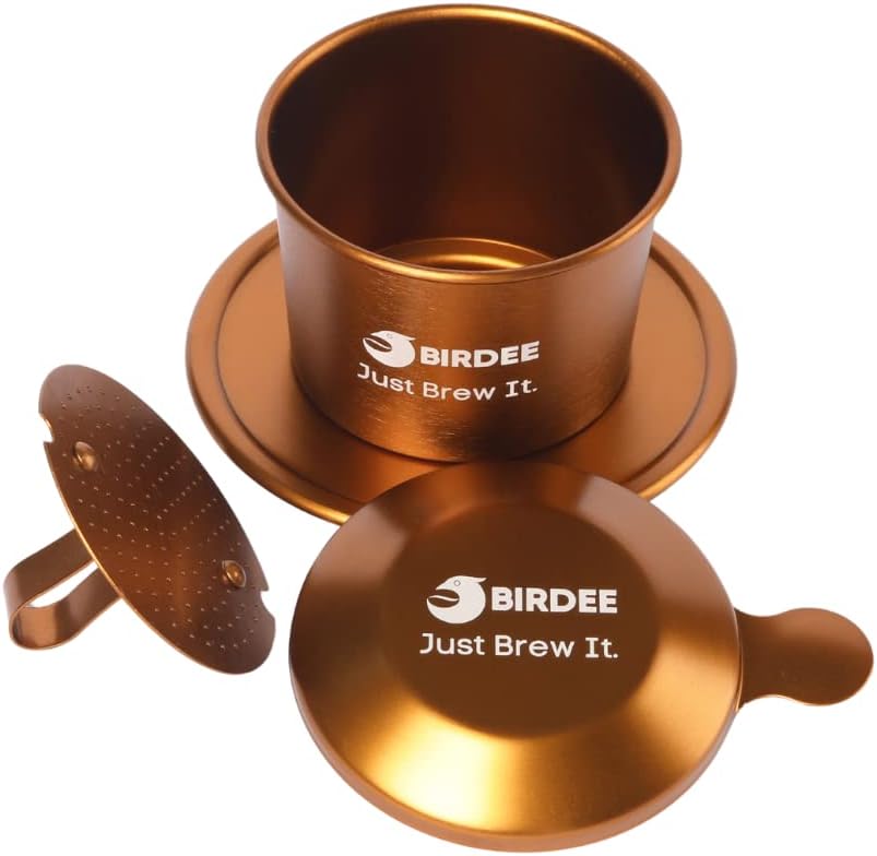Birdee Premium Vietnamese Coffee Filter Set in Brown