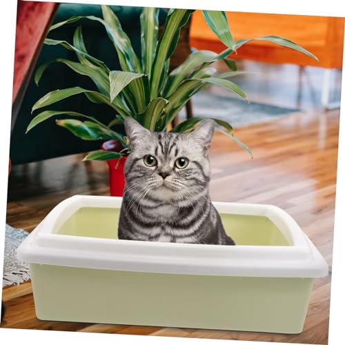 DOITOOL 1 Conjunto Caixa De Areia Para Gato Portátil Pp Pequeno Animal De Estimação