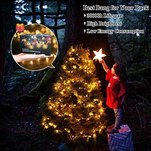 Supzimo 60Ft Outdoor String Lights Waterproof Patio Lights With 32 Shatterproof Dimmable G40 Bulbs, 2700K Commercial Hanging Lights For Outside Backyard Porch Bistro Balcony Garden Party Decor #TOP4
