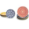 Annovero Salad Dinner Plates Kitchen Dishes Microwave Oven Safe Colorful Porcelain Dinnerware