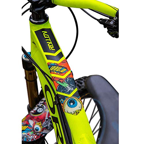 Puños de bicicleta MTB DH Mountainbike BMX AZONIC Logo Grip color azul 4
