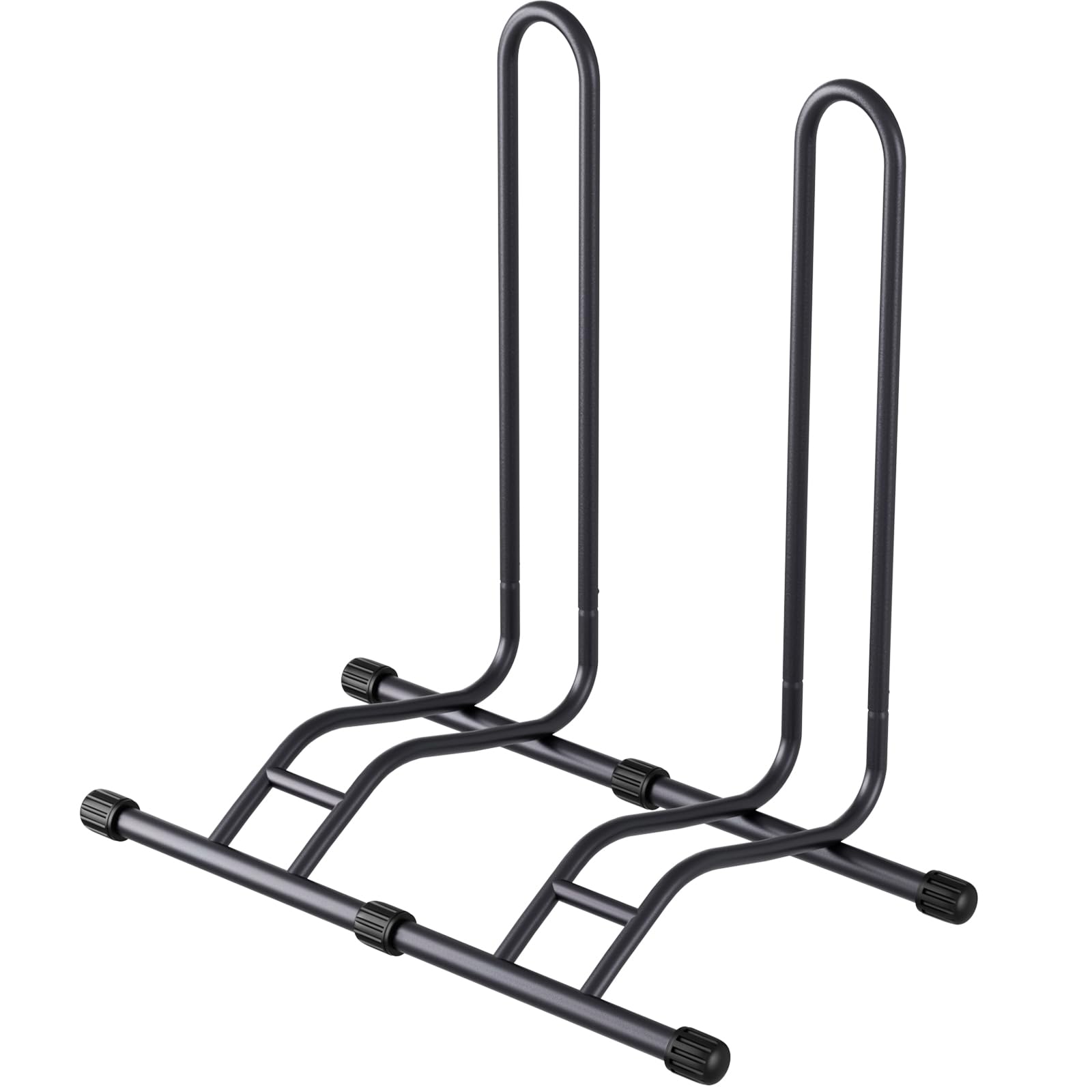Clevich Support de vélo pour 2 vélos, support de vélo autoportant, support de sol épissable pour vélos, largeur de pneu 60-74 mm,adapté aux véhicules tout-terrain, vélos VTT