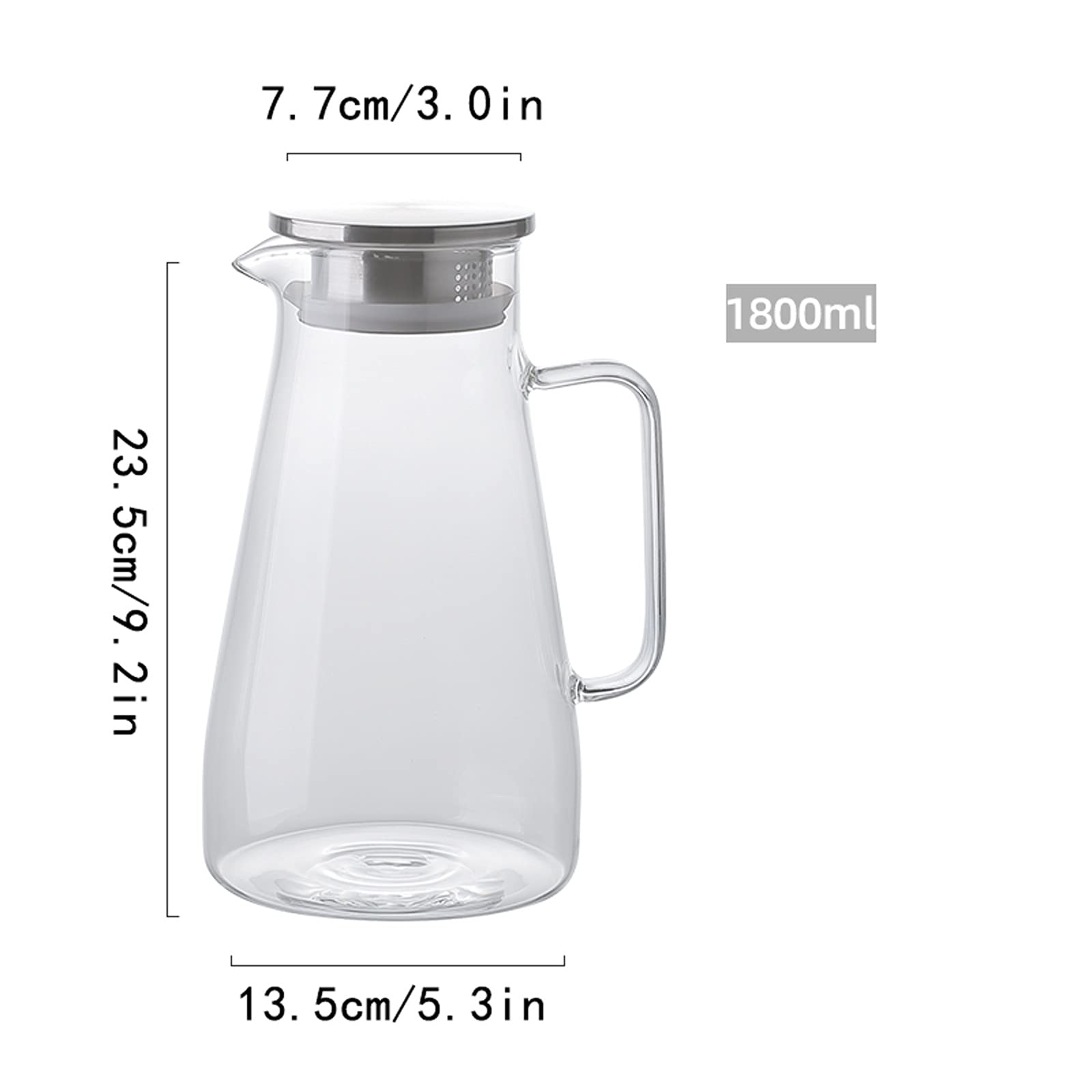 Milchkännchen, Soßenschüssel, Wasserbecher, Krug, Kaffeeweißer, Kaffeezucker, Soßenkrug, großes Glas mit Deckel, Eistee, heißes oder kaltes Getränk, Eiswein und Saft, Karaffe