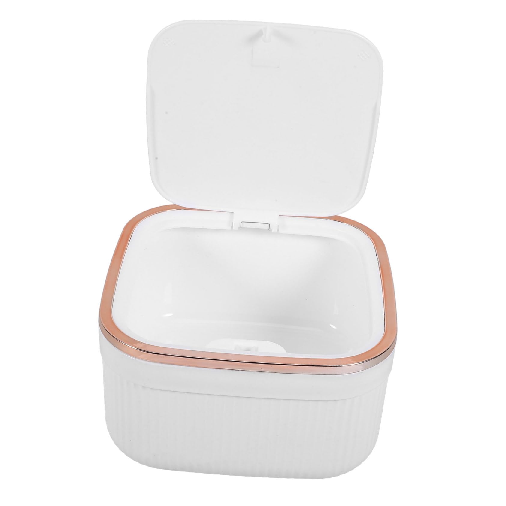 Alipis Miniature Rubbish Pot Small Trash Can Kitchen Trash Can Lid Pp Material Strong Small Waste Bin Solution