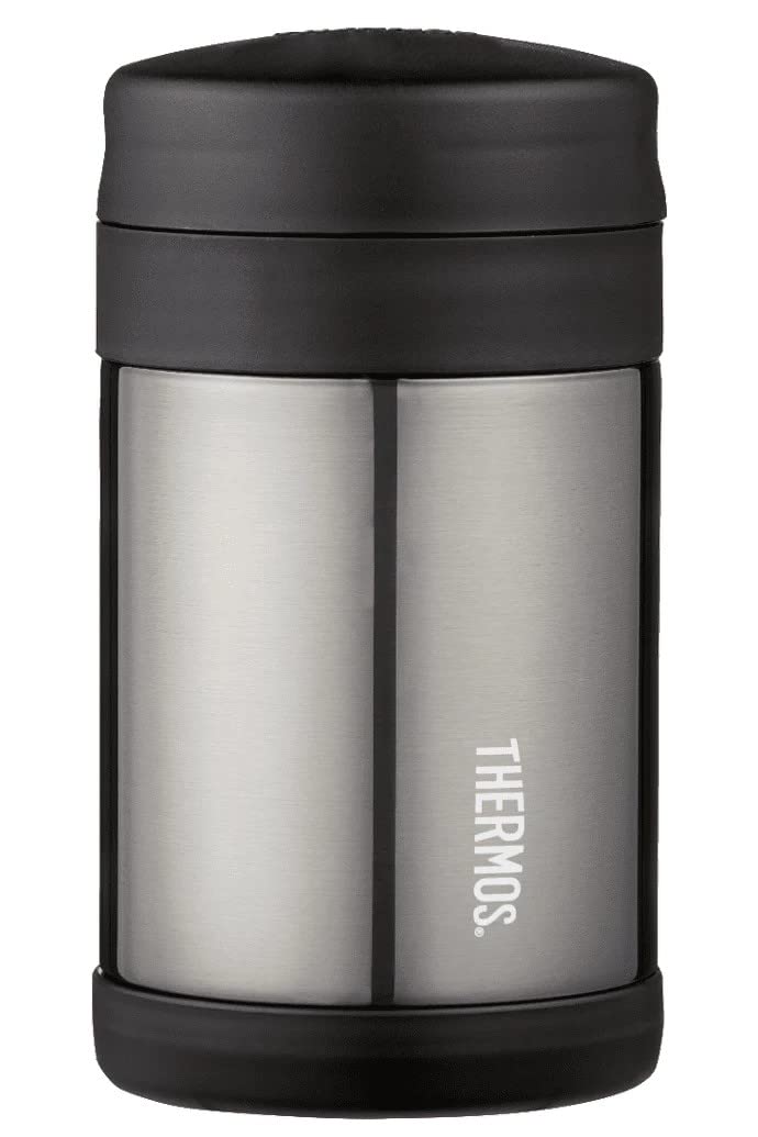 Thermos Funtainer Food Jar With Spoon 470ml Vacuum Insulated Charcoal