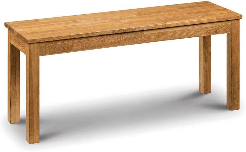 Julian Bowen Coxmoor Bench, Oak, Height: 45, Width: 101, Depth: 32cm