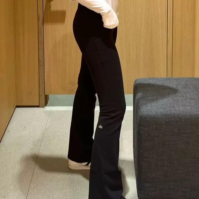 ALO Yoga ハイウエスト 7/8 ジップ フレアレギンス XS ブラック ALO