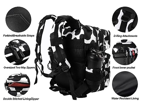 Image of LHI Tactical Military Backpack for Men and Women 25L /35L Army Assault Pack Bag Small Rucksack with Bottle Holder