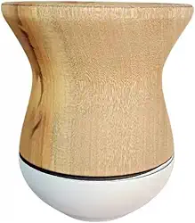 Cuia Chimarrão De Madeira Imbuia Bicolor Cor Creme Fosca Natural Acabamento Incrível