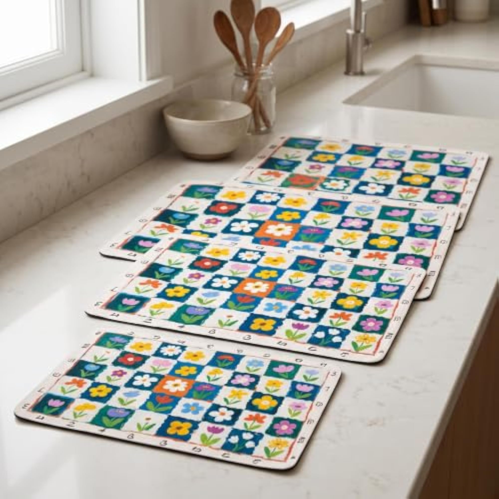 Diatomaceous Earth Kitchen Drying Mat, Super Absorbent
