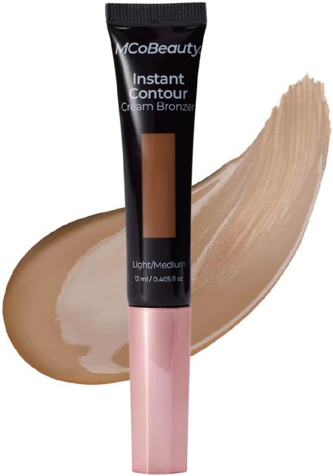 MCoBeauty Instant Contour Cream Bronzer Light to Medium Shade Cream Contour Stick with In-Built Cushion Applicator Concealers & Neutralizing Makeup