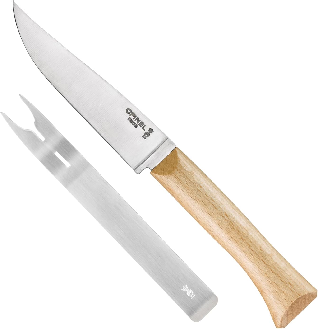 Opinel Cheese Knife and Fork Set, Dinner Parties, Fine