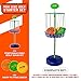 Nerf Disc Golf Starter Set - (3) Mini Golf Discs + (1) Target Basket Included - Complete Portable Set for Backyard + Beach Play