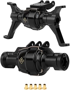 غلاف Redcat Ascent 18 Axles مع غطاء Diff من الألومنيوم للمحاور الأمامية والخلفية،أكثر متانة وقوة لـ Redcat Ascent 18 Upgrades 1/18 RC Crawler