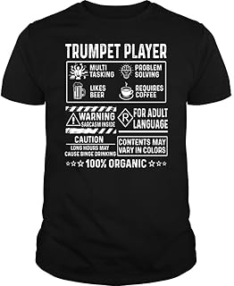Trumpet Player Multitasking Problem Solving Job Title - Unisex Tee Black