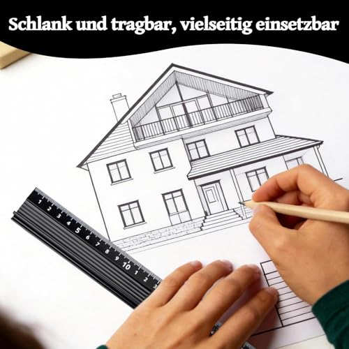 Schneidelineal, L-Typ Linienlineal aus Aluminiumlegierung Lineal Metall Messlineal Messung Hohe Griffleiste Rutschsicher Messwerkzeug für Die Messschreinerei Hardware Zubehör 30cm