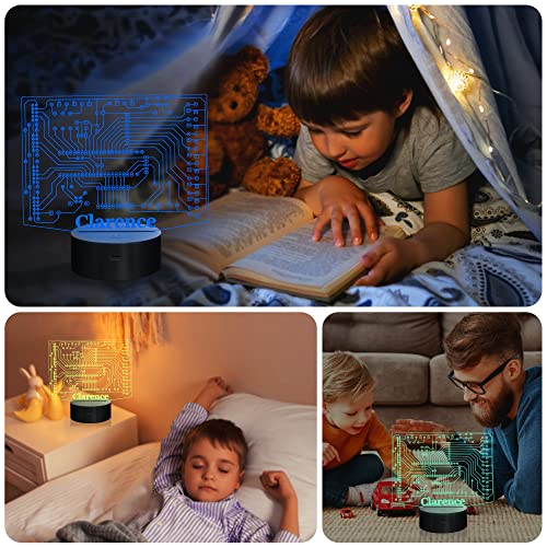 Lámpara 3D de ilusión óptica con control remoto y tacto miniatura 5