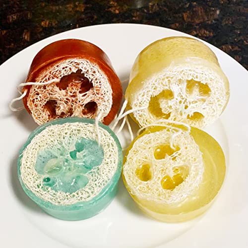 Sakolla 4Oz Round Silicone Soap Molds, 3.15'' Cylindrical Soap Molds For Loofah Soap Bath Bombs Steamer Lotion Bars, Set Of 2 #TOP4