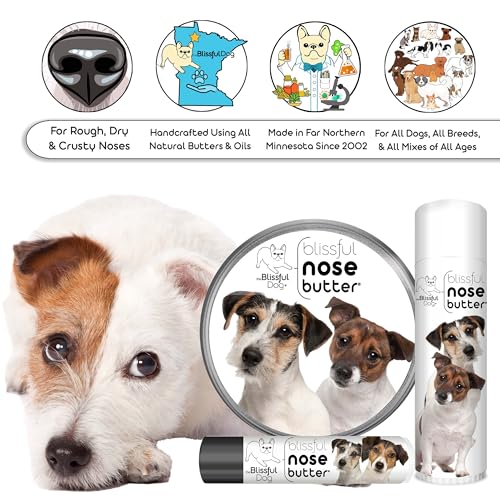 Image of The Blissful Dog Jack Russell Terrier Unscented Nose Butter - Dog Nose Butter, 8 Ounce