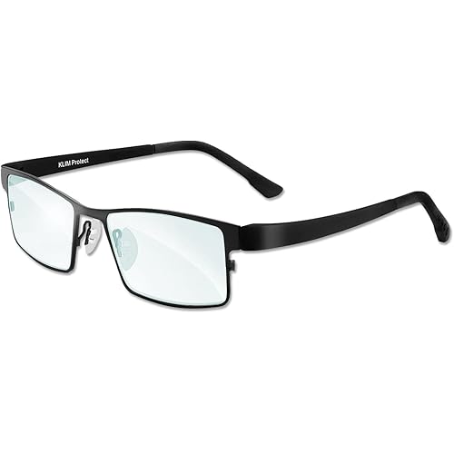 KLIM Optics Blue Light Glasses - Reduce Eye Strain, Fatigue -Computer Gaming Glasses - PC Mobile TV - Blocks 92% Blue Light