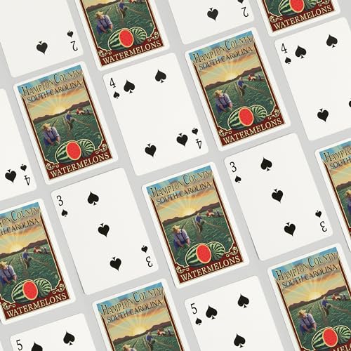 Lantern Press Naipes de Póker Hampton County, 52 cartas miniatura 4