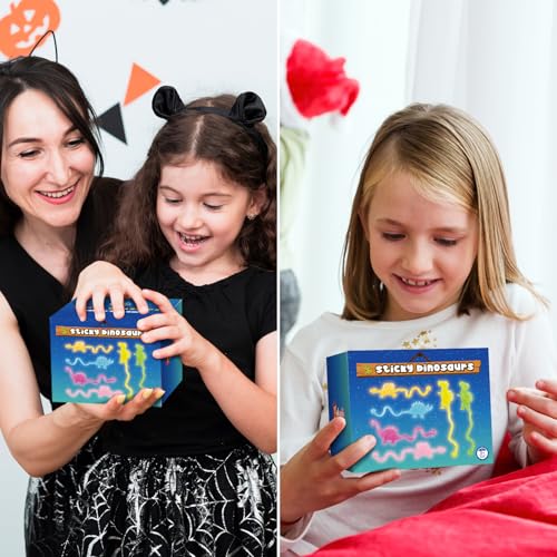 Yokachi Y113 48 Pcs Sticky Dinosaur Toys Glow In The Dark Dinosaur Party Favors thumb #5