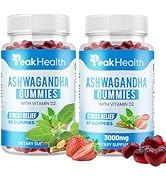 Ashwagandha &amp; Vitamin D Gummies - Stress Relief, Relaxation &amp; Well-Being - Vegan, Plant-Based, Gl...