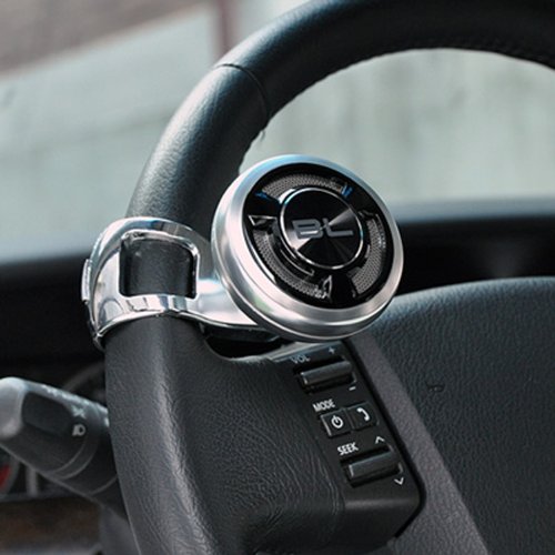 Fouring BL Platinum Power Handle Car Steering Wheel Silber-Lenkrad Spinner Knob für Alle Auto-Fahrzeug