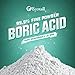 Ecoxall Bulk Boric Acid, 99.9% Pure, Laundry Stain Remover and Deodorizer, Kitchen, Household, Industrial Strength Commercial Cleaner, Drain Unclogger, Fine Powder, 2 lbs