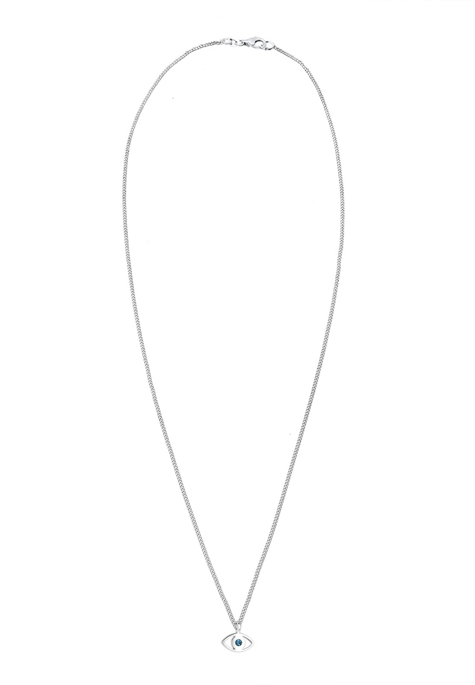 Elli Collar Mujer Colgante Mal de Ojo Filigrana y Cristal en Plata de Ley 925