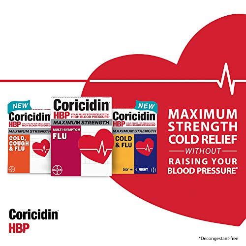 Coricidin Hbp, Decongestant-free Maximum Strength Cold, Cough & Flu Liquid Gels, 24 Count - Thumbnail 4