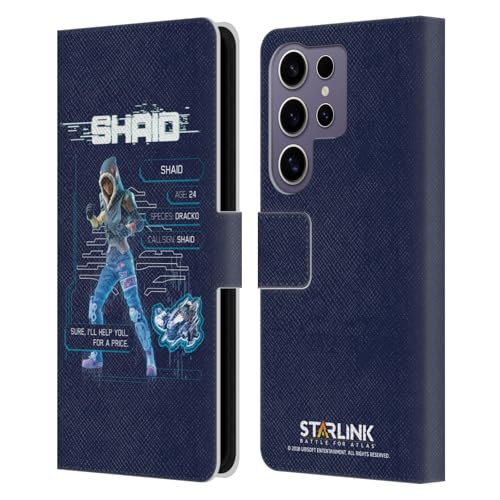 Head Case Designs Officially Licensed Starlink Battle for Atlas Shaid 2 Character Art Leather Wallet Case Compatible with Samsung Galaxy S25 Ultra