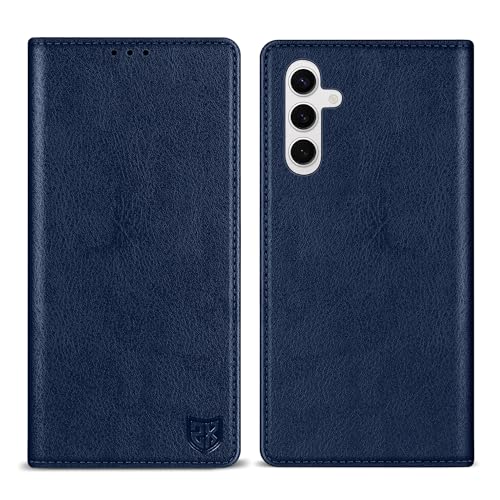 Image of ZZXX for Galaxy S23 FE Wallet Case Strong Magnetic 6.4 inch,Blue
