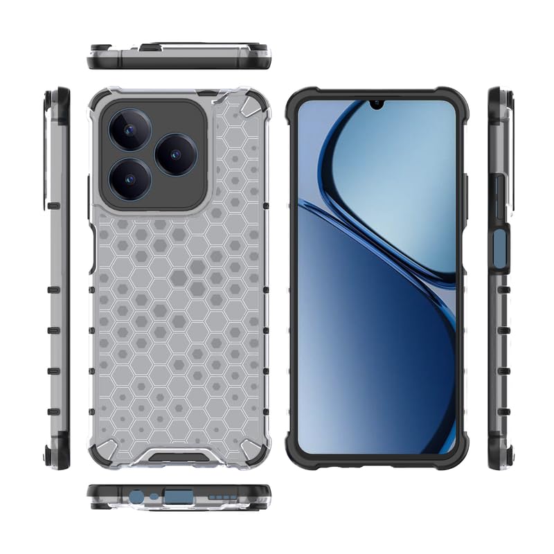 Image of Plastic Bumper Back Case Cover for Realme C63 / Narzo N63 (Transparent)