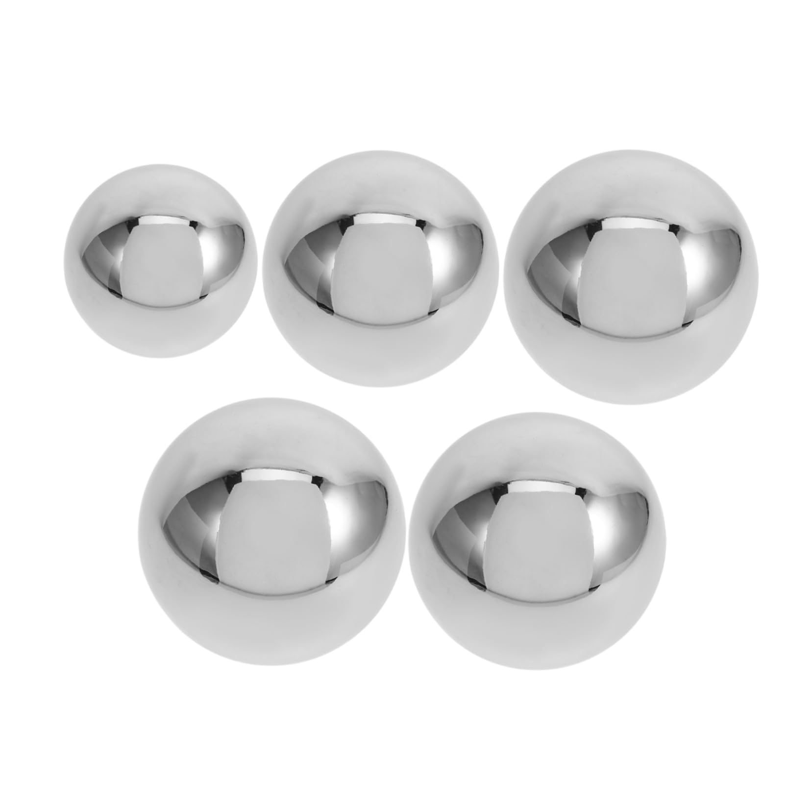 5pezzi Sfera Riflettente Inossidabile Da Giardino Acciaio Palline Decorative Lisce Per Fotografia Professionale e Decorazioni Esterne Design Elegante e Resistente
