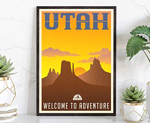Póster de viaje de estilo retro.