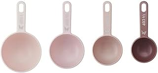 Dolly Parton Blush Nesting Measuring Cups with Butterfly Accents, Perfect Baking Gift, Easy-Read Markings, Set of 4, 1/4, 1/3, 1/2 and 1 Cup Sizes