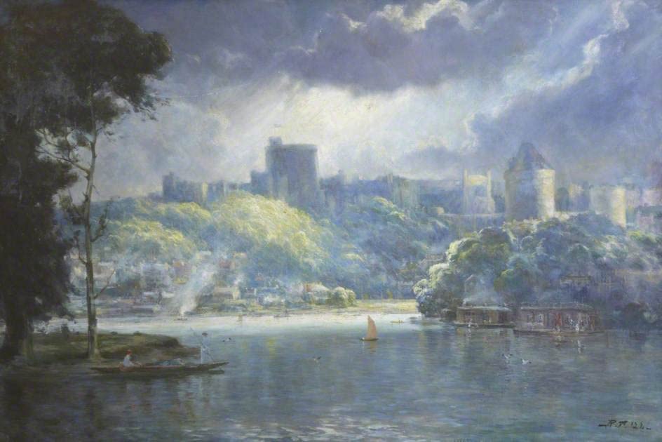 Tableau Château de Windsor - Impression d'art 60x90cm idéale pour décorer votre salon