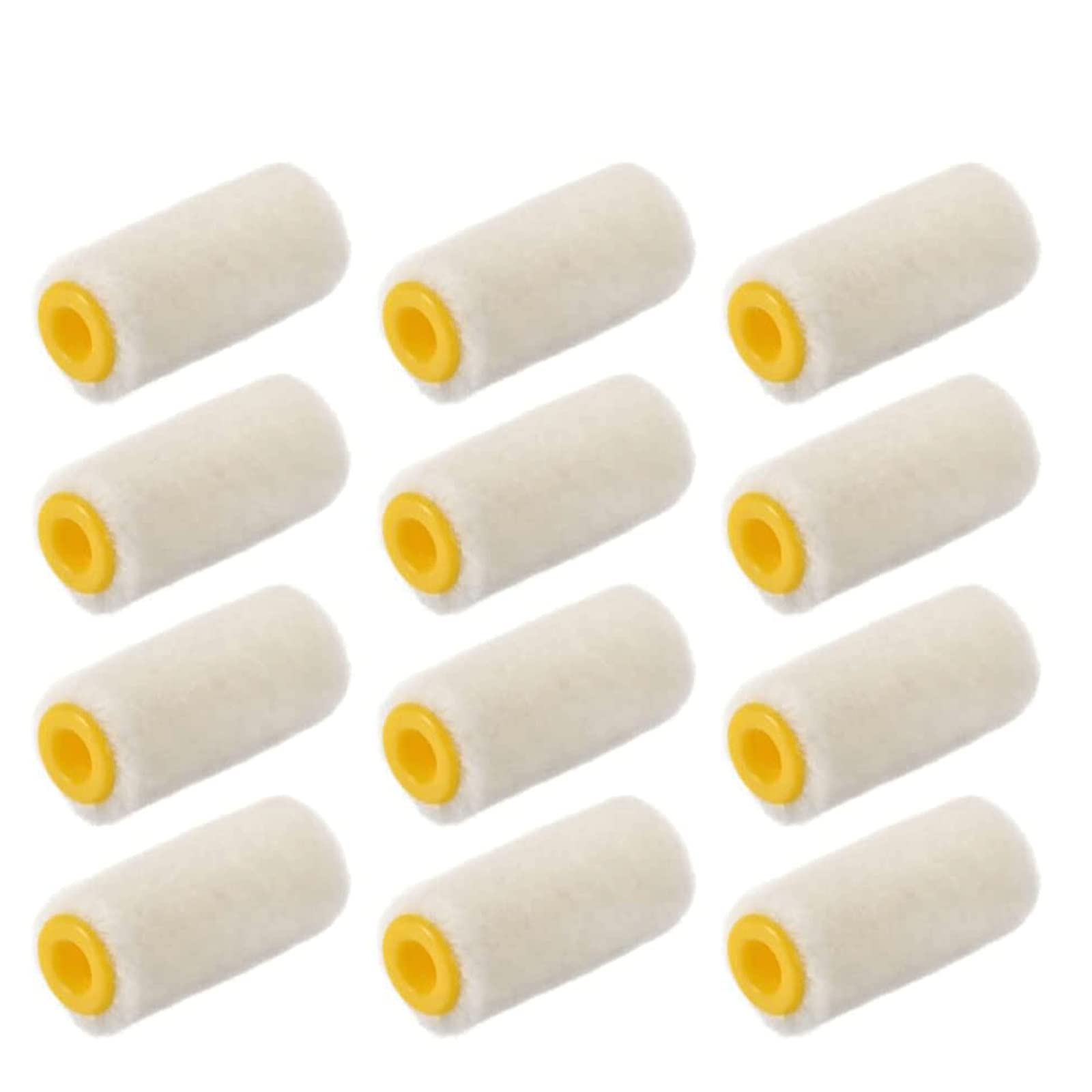 POCHY Rouleaux de Peinture 12 pièces Rouleau Pinceau 2in Peinture Rouleau Couverture Rouleau Cadre Mini Rouleau de Peinture réutilisable pour la Maison Mur Plafond rénovation Confortable