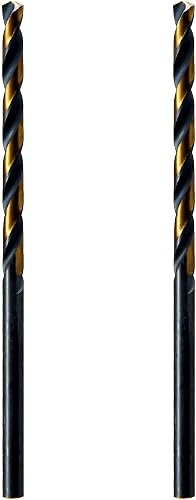 MAXTOOL No.14 2pcs Identical Jobber Length Drills Dia 0.182" HSS M2 Twist Drill Bits Wire Gauge Gage Numbered Straight Shank Drills; JBN02H10R14P2