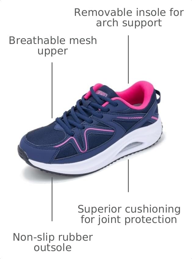 Image of Women's Sneakers Slip on Walking Tennis Shoes Easy to Wear