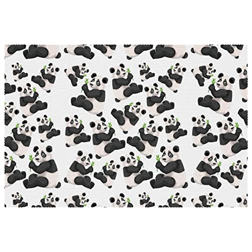 Set de table panda chinois cadeau original pour table enfant et décoration maison